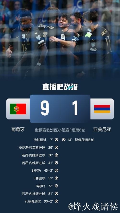 世界杯直通车!世预赛-B费帽子戏法 葡萄牙9-1大胜亚美尼亚 世界杯直通车!世预赛-B费帽子戏法 葡萄牙9-1大胜亚美尼亚