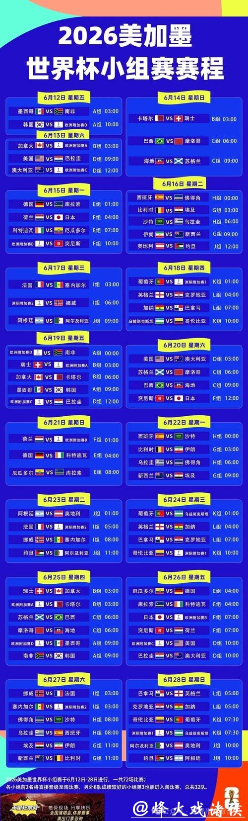 世界杯外围平台赛事信息汇总